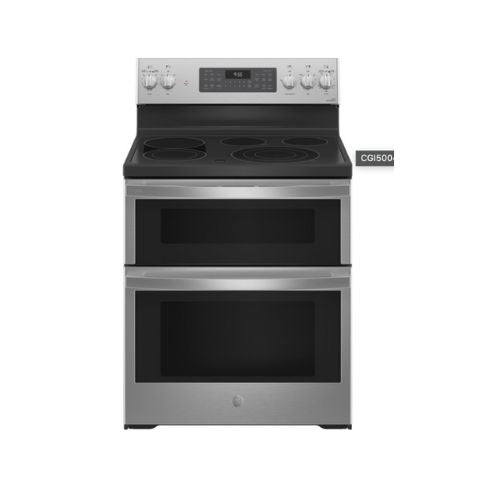 GE Profile™ 30" Smart Free-Standing Electric Double Oven Convection Range with No Preheat Air Fry