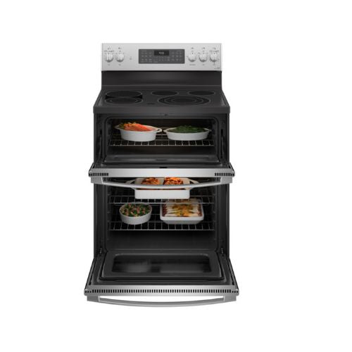 GE Profile™ 30" Smart Free-Standing Electric Double Oven Convection Range with No Preheat Air Fry