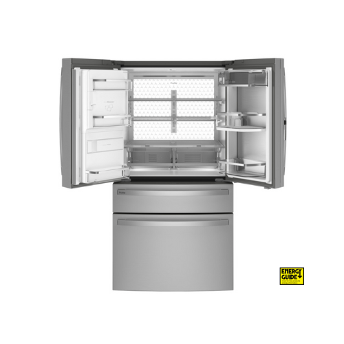 GE Profile™ ENERGY STAR® 27.9 Cu. Ft. Smart Fingerprint Resistant 4-Door French-Door Refrigerator with Door In Door