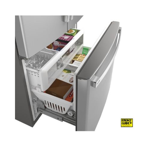 GE Profile™ ENERGY STAR® 23.1 Cu. Ft. Counter-Depth Fingerprint Resistant French-Door Refrigerator