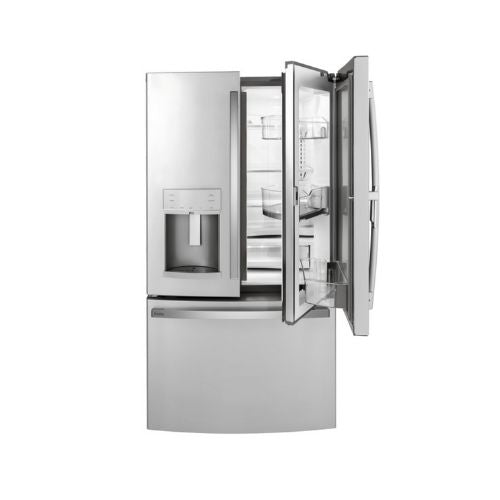 GE Profile™ Series 22.1 Cu. Ft. Counter-Depth Fingerprint Resistant French-Door Refrigerator with Door In Door and Hands-Free AutoFill