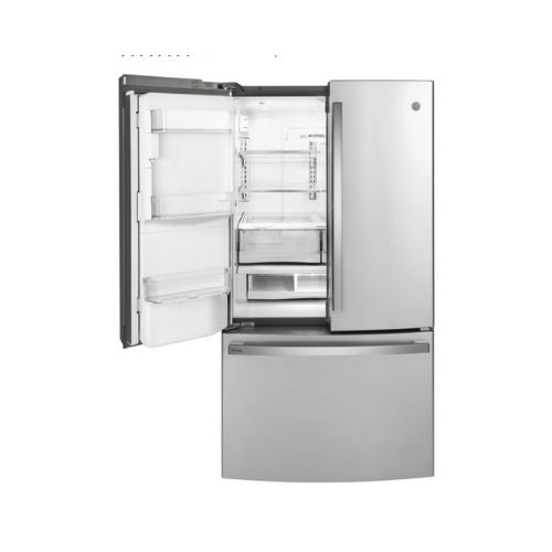 GE Profile™ Series 22.1 Cu. Ft. Counter-Depth Fingerprint Resistant French-Door Refrigerator with Door In Door and Hands-Free AutoFill