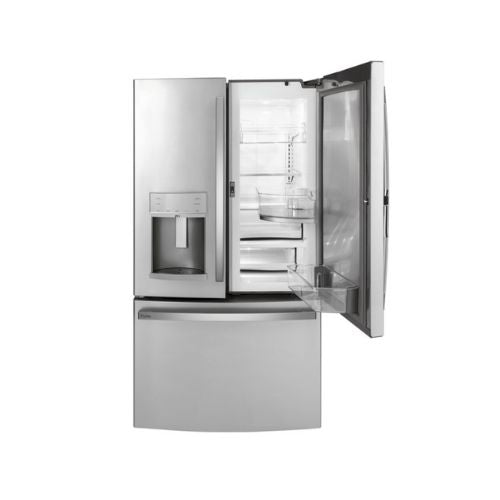 GE Profile™ Series 22.1 Cu. Ft. Counter-Depth Fingerprint Resistant French-Door Refrigerator with Door In Door and Hands-Free AutoFill