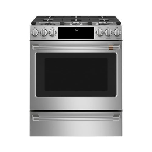 Café™ 30" Smart Slide-In, Front-Control, Gas Range with Convection Oven