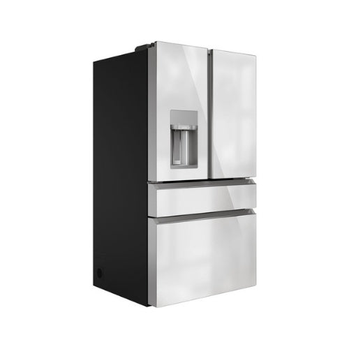 Café™ ENERGY STAR® 27.8 Cu. Ft. Smart 4-Door French-Door Refrigerator in Platinum Glass