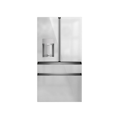 Café™ ENERGY STAR® 27.8 Cu. Ft. Smart 4-Door French-Door Refrigerator in Platinum Glass