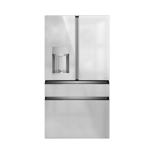 Café™ ENERGY STAR® 22.3 Cu. Ft. Smart Counter-Depth 4-Door French-Door Refrigerator in Platinum Glass