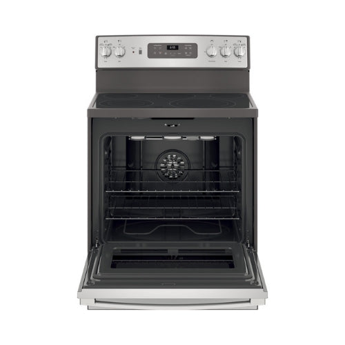 GE® 30" Free-Standing Electric Convection Fingerprint Resistant Range