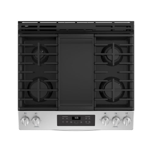 GE® 30" Slide-In Front Control Gas Range