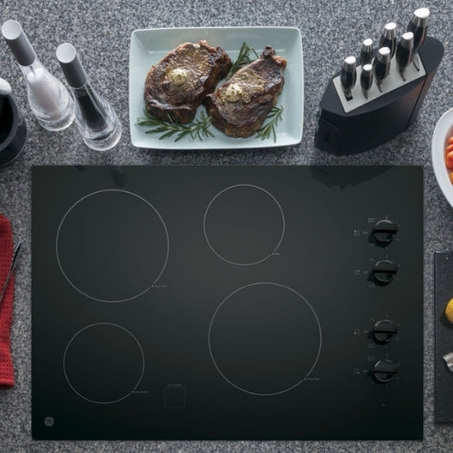 GE® 30" Built-In Knob Control Electric Cooktop