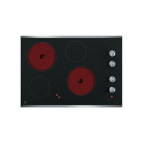 GE® 30" Built-In Knob Control Electric Cooktop