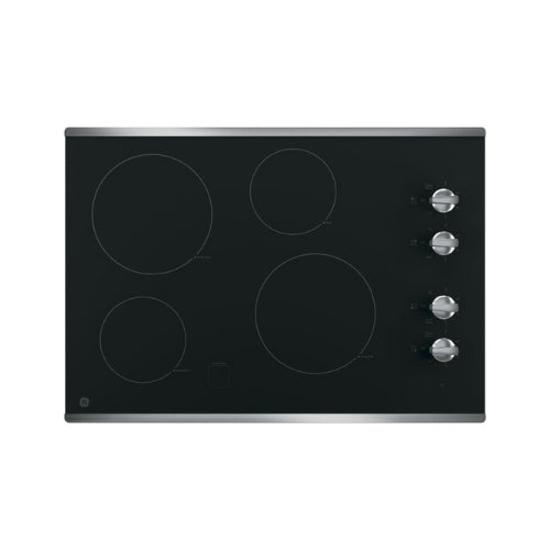 GE® 30" Built-In Knob Control Electric Cooktop