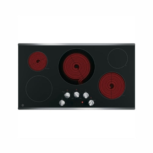 GE® 36" Built-In Knob Control Electric Cooktop