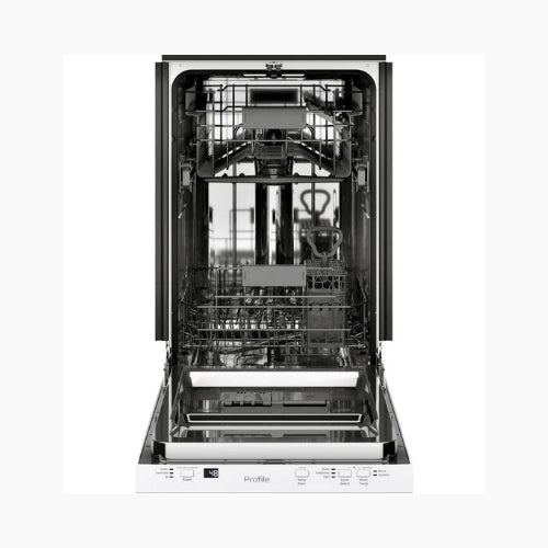 GE Profile™ ENERGY STAR® 18" ADA Compliant Stainless Steel Interior Dishwasher with Sanitize Cycle