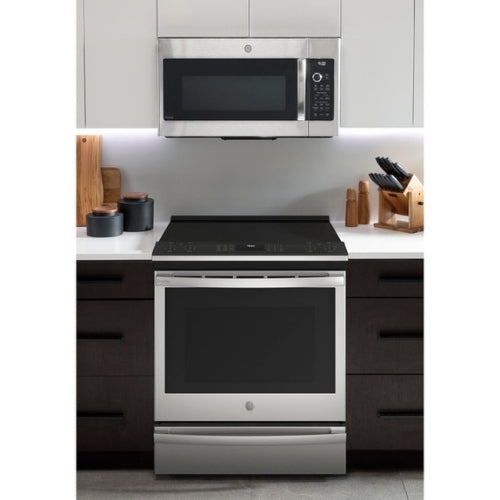 GE Profile™ 30" Smart Slide-In Fingerprint Resistant Front-Control Induction and Convection Range with No Preheat Air Fry