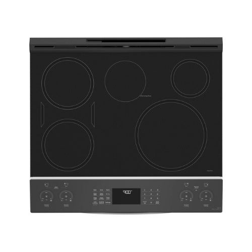 GE Profile™ 30" Smart Slide-In Fingerprint Resistant Front-Control Induction and Convection Range with No Preheat Air Fry