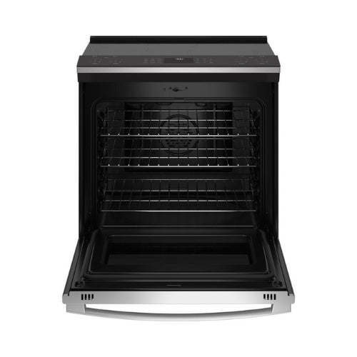 GE Profile™ 30" Smart Slide-In Fingerprint Resistant Front-Control Induction and Convection Range with No Preheat Air Fry