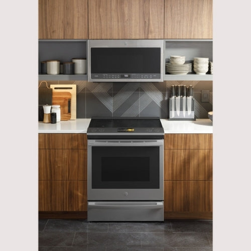 GE Profile™ 30" Smart Slide-In Front-Control Induction Fingerprint Resistant Range with In Oven Camera