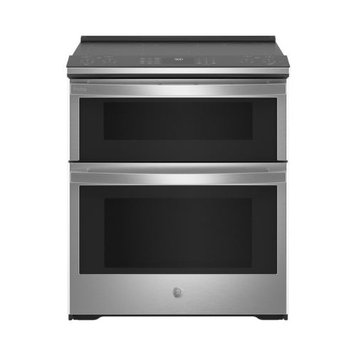 GE Profile™ 30" Smart Slide-In Electric Double Oven Convection Fingerprint Resistant Range