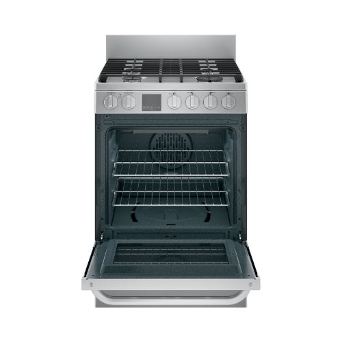 Haier 24" 2.9 Cu. Ft. Gas Free-Standing Range with Convection and Modular Backguard