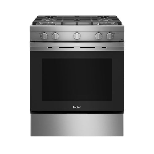 Haier 30" Smart Slide-In Gas Range with Convection