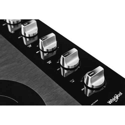 Whirlpool 30-inch Electric Ceramic Glass Cooktop with Two Dual Radiant Elements