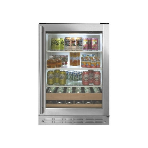 Monogram 24" Stainless Steel Beverage Center